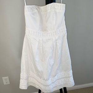 Strapless mini dress